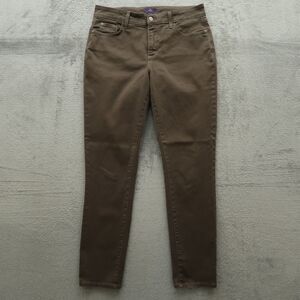 Not Your Daughters Jeans NYDJ Womens Size 10 Olive Mid-Rise Legging 30.5" Inseam